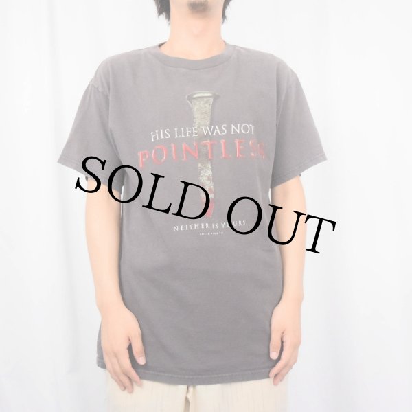 ヴィンテージイエス・キリスト Tシャツ ダメージあり。袖なしジーザス