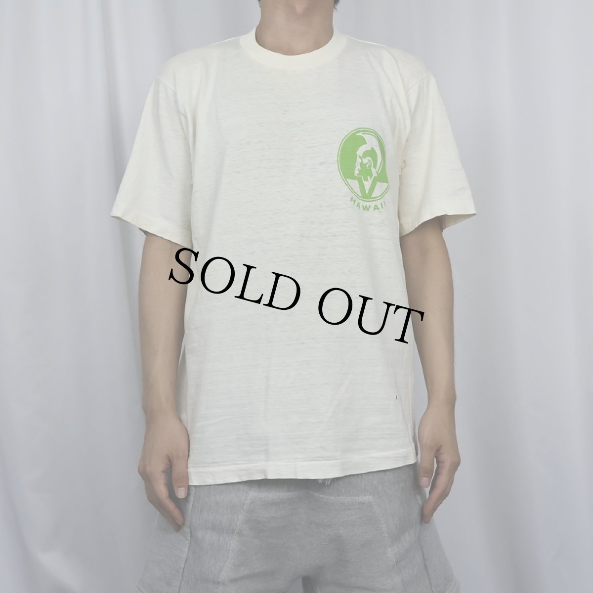 画像3: 70's PRIMO HAWAII Beer ビール企業 染み込みプリントTシャツ L (3)