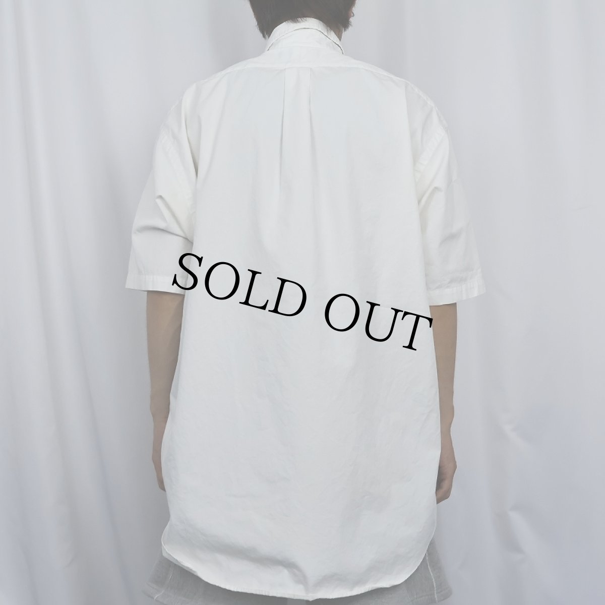 画像3: Ralph Lauren "BLAKE" ロゴ刺繍 コットンボタンダウンシャツ L (3)