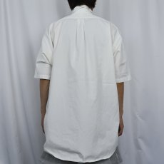 画像3: Ralph Lauren "BLAKE" ロゴ刺繍 コットンボタンダウンシャツ L (3)