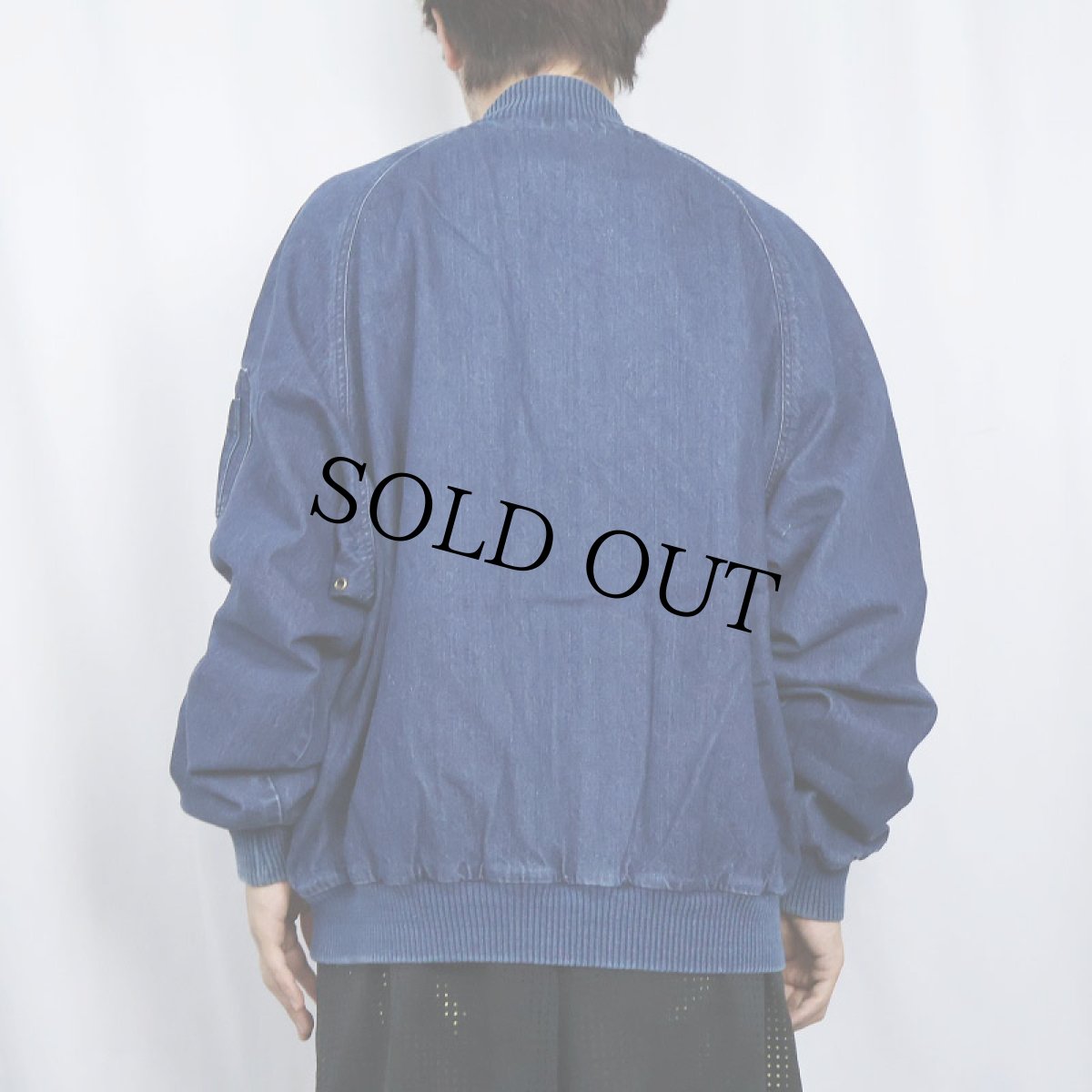 画像5: 80's Eddie Bauer "MA-1 TYPE" デニムジャケット XL (5)