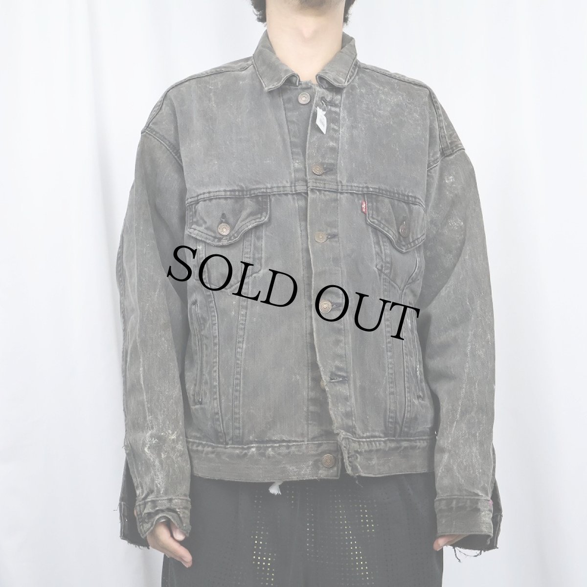 画像3: 80's Levi's 70507-0253 USA製 ブラックデニムジャケット XL (3)