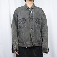 画像3: 80's Levi's 70507-0253 USA製 ブラックデニムジャケット XL (3)