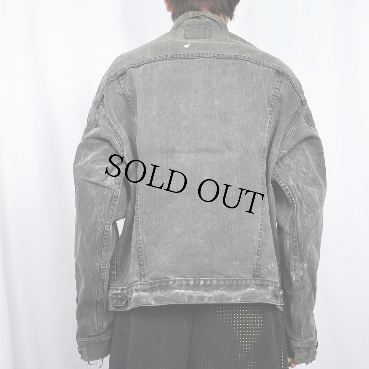 画像4: 80's Levi's 70507-0253 USA製 ブラックデニムジャケット XL (4)