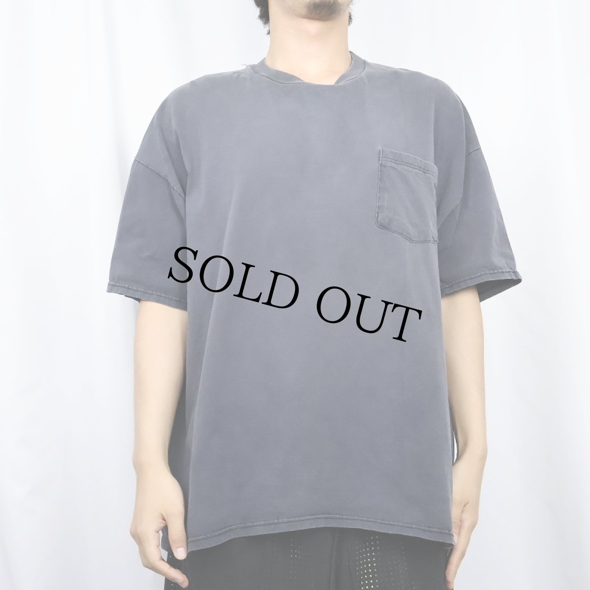 画像2: Hanes 無地ポケットTシャツ BLACK XL (2)