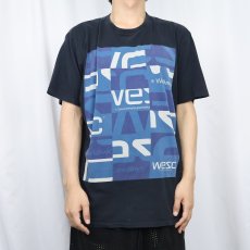 画像2: WESC 大判プリントTシャツ BLACK L (2)