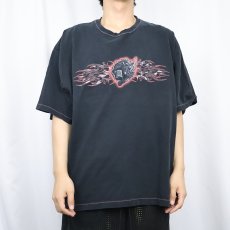 画像2: no boundaries サイ×トライバル イラストプリントTシャツ BLACK XL (2)