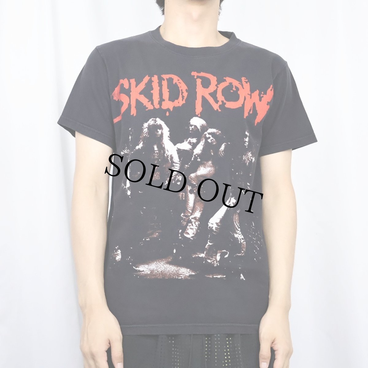 画像3: SKID ROW ヘヴィメタルバンドプリントTシャツ BLACK M (3)