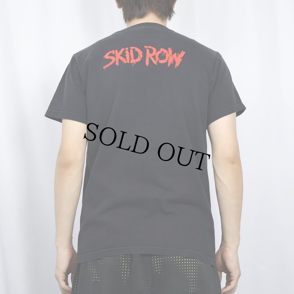 画像4: SKID ROW ヘヴィメタルバンドプリントTシャツ BLACK M (4)