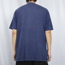 画像3: 90's Reebok USA製 ロゴプリントTシャツ NAVY L (3)