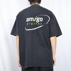 画像4: CANTEL AT&T "amigo digital" テック企業プリントTシャツ BLACK XL (4)