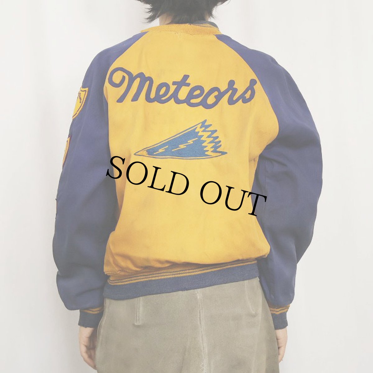 画像4: 50's "Meteors" リバーシブル コットンサテン スタジャン (4)