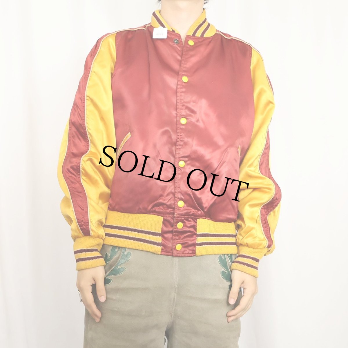 画像3: 40〜50's BUTWIN リバーシブル コットンサテン スタジャン (3)