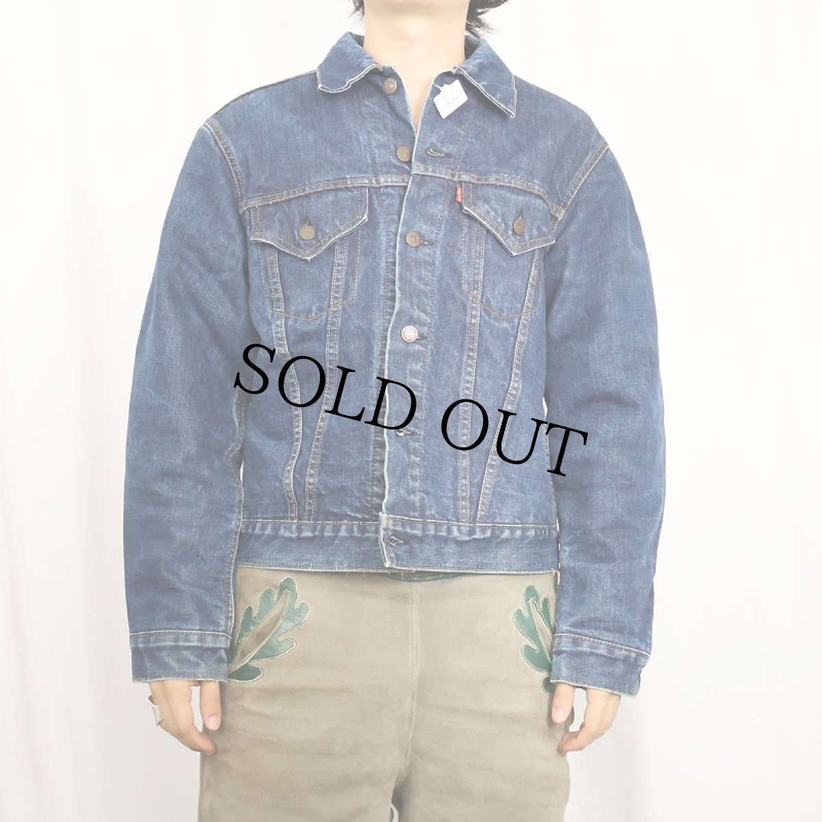 画像2: 60's LEVI'S 70505 BIGE USA製 ブランケットライナー デニムジャケット (2)