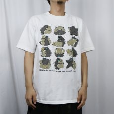 画像2: 90's NO PROBLEM 四十八手 ブタプリント エロTシャツ  (2)