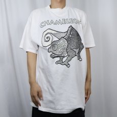 画像2: "CHAMELEON" イラストプリントTシャツ XL (2)