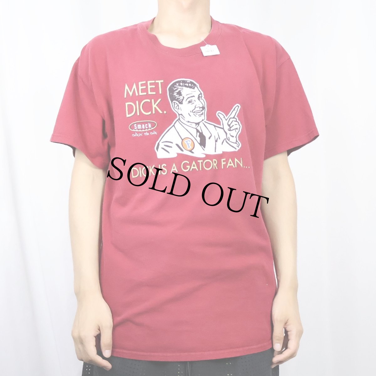 画像3: Smack APPAREL "MEET DICK" ジョークプリントTシャツ L (3)