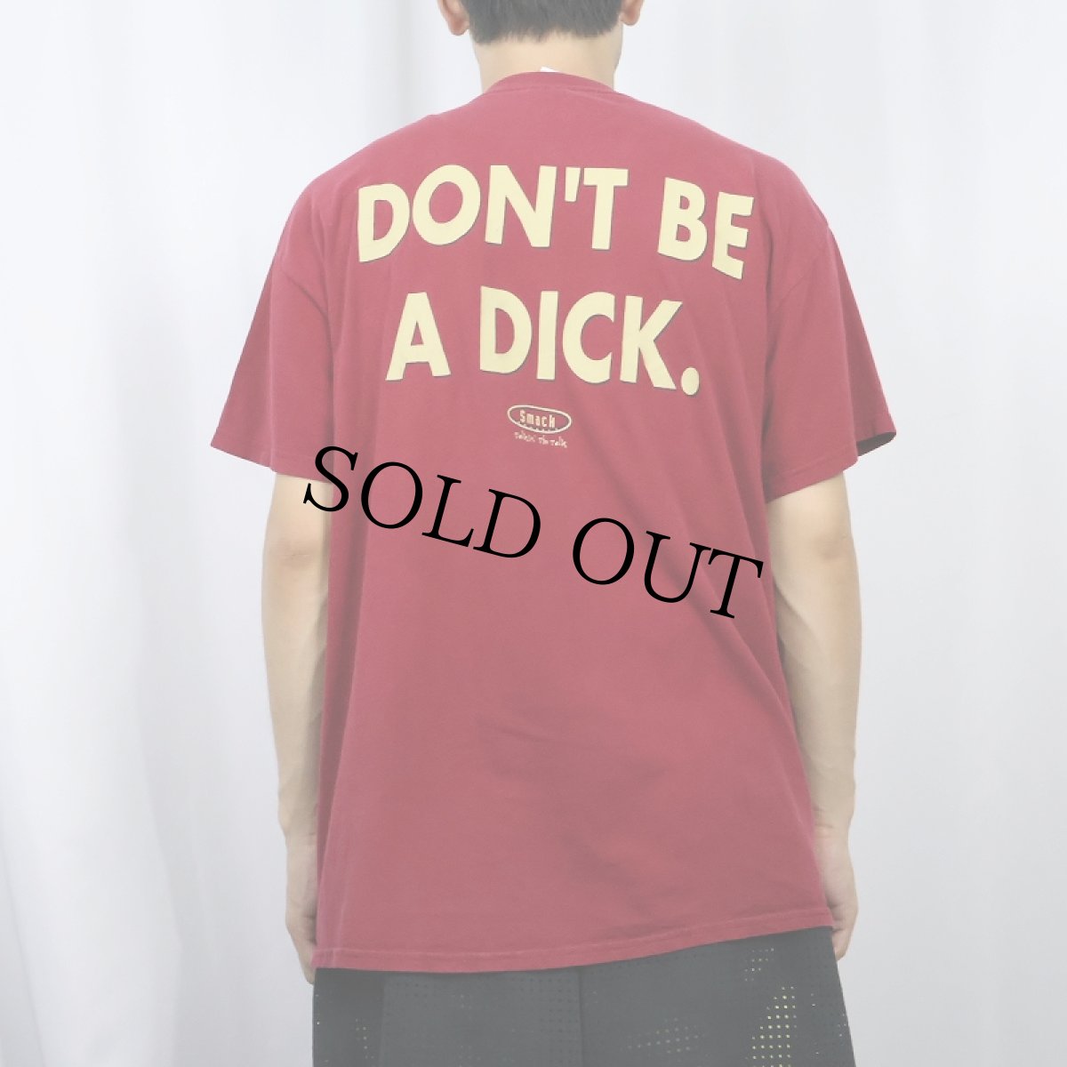 画像4: Smack APPAREL "MEET DICK" ジョークプリントTシャツ L (4)