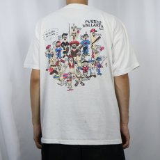 画像4: PVERTO VALLARTA Maxico "NO GLOBE NO LOVE" シュールイラスト エロプリントTシャツ ONESIZE  (4)