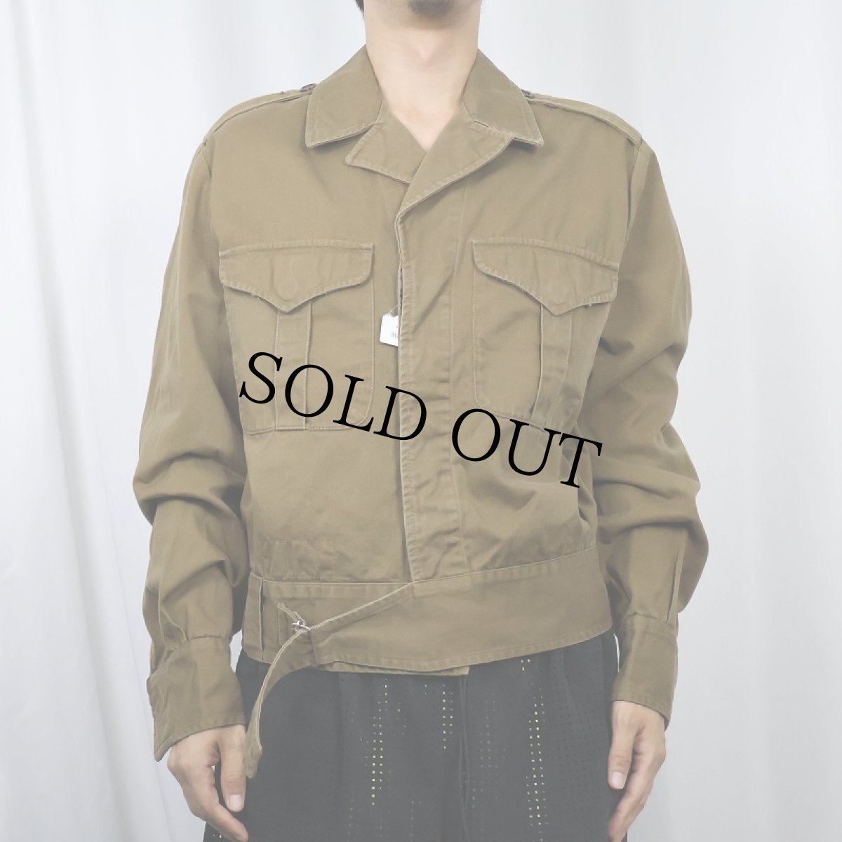 画像2: 70's CANADIAN ARMY BATTLE DRESS JACKET SIZE40-41 (2)