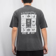 画像4: Johnny the Homicidal Maniac "Happy Noodle Boy" キャラクタープリントTシャツ BLACK L (4)