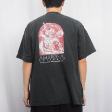 画像4: 〜2000's Ambrosia Software "Thaumaturgy" ソフトウェア企業プリントTシャツ BLACK XL (4)