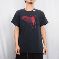 画像2: The Locust ハードコアパンクバンドプリントTシャツ BLACK (2)