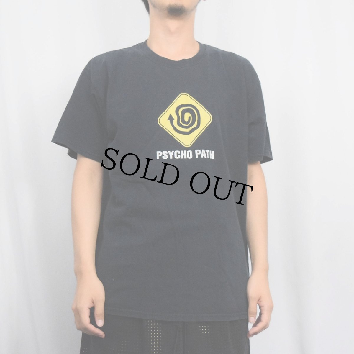 画像2: STEVE AND BARRY'S "PSYCHO PATH" イラストプリントTシャツ BLACK L (2)