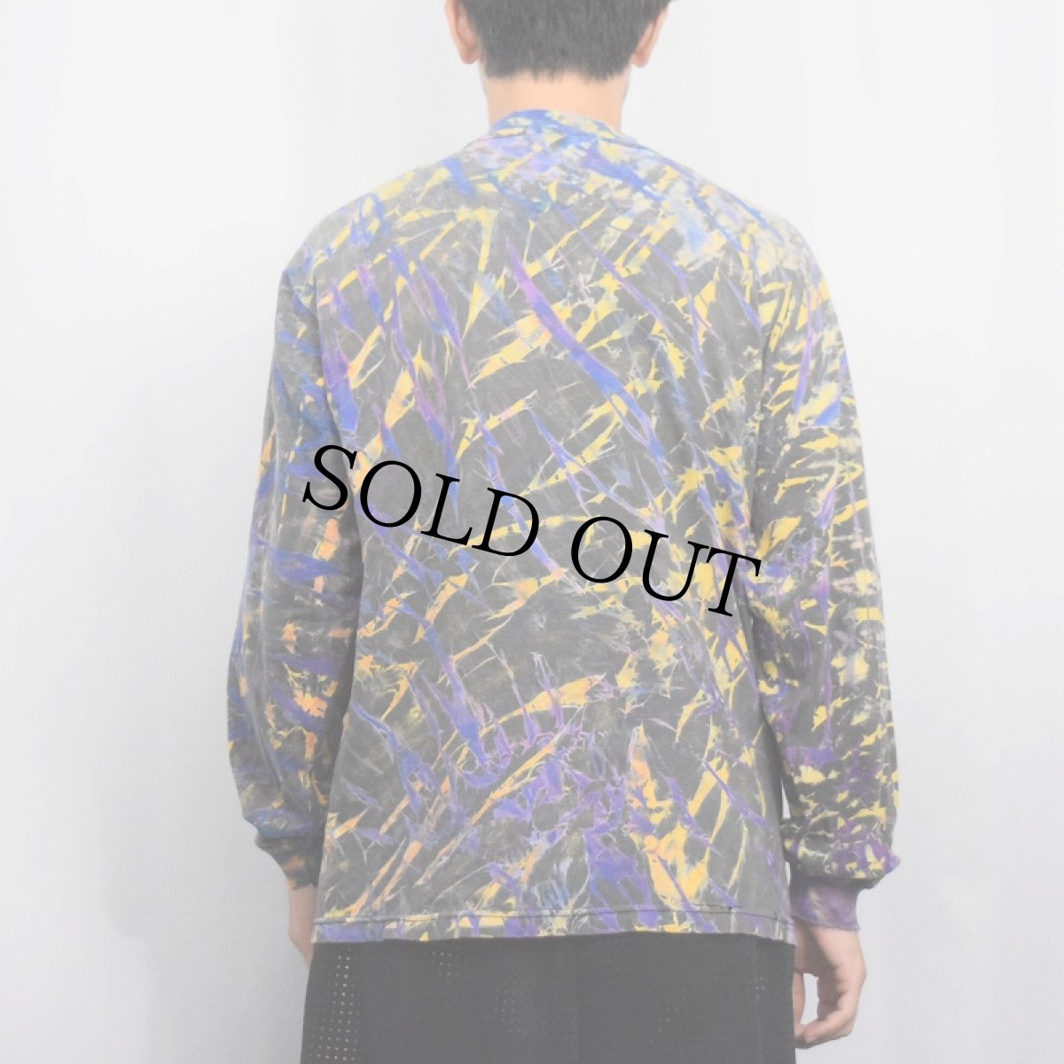 画像3: サイケデリック タイダイロンT L (3)