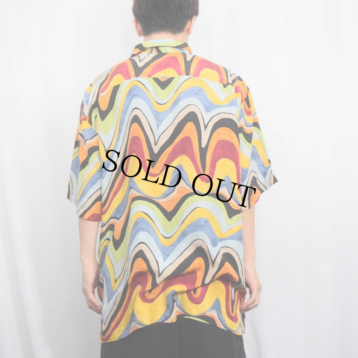 画像3: 90's BURMA BIBAS 総柄 シルクシャツ L (3)