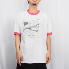 画像3: 1996 PEARL JAM オルタナティブロックバンドツアープリントリンガーTシャツ XL (3)
