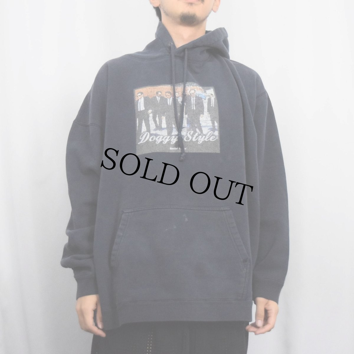 画像2: 90's Serial Killer "Reservoir Dogs" 映画プリントスウェットフーディー NAVY XXL (2)