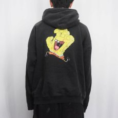 画像4: SANTA CRUZ × NICKELODEON "SPONGEBOB" キャラクタープリントスウェットフーディー BLACK L (4)
