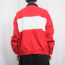 画像3: 90's POLO SPORT Ralph Lauren ロゴ刺繍 切り替えデザイン コットンスイングトップ XL (3)