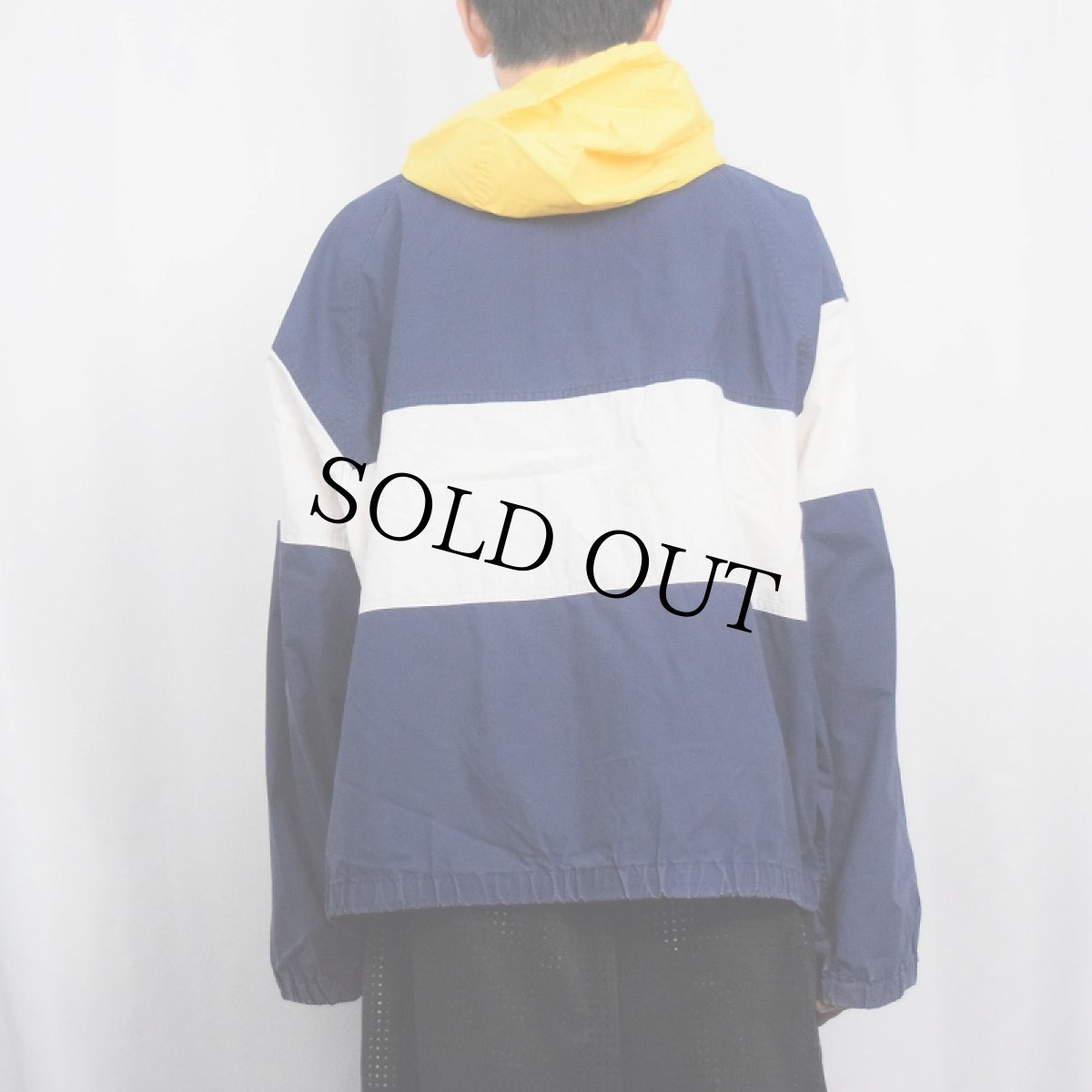 画像3: 90's POLO SPORT Ralph Lauren ロゴ刺繍 切り替えデザイン コットンジップパーカー L (3)