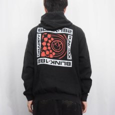 画像4: BLINK 182 "CRAPPY PUNK ROCK" ポップパンクバンド スウェットジップパーカー BLACK  (4)