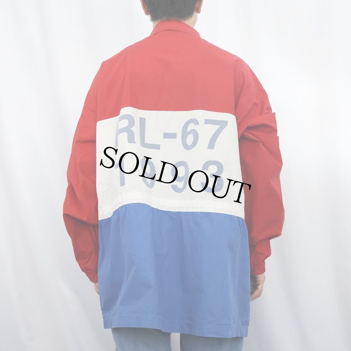 画像4: POLO Ralph Lauren "RL-67 1993" 切り替えデザイン コットンジャケット XL (4)