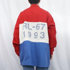 画像4: POLO Ralph Lauren "RL-67 1993" 切り替えデザイン コットンジャケット XL (4)