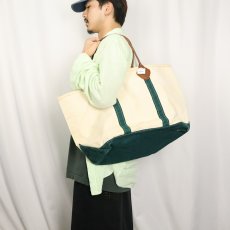 画像2: 80's L.L.Bean USA製 "BOAT AND TOTE" レザーハンドル キャンバストートバッグ (2)