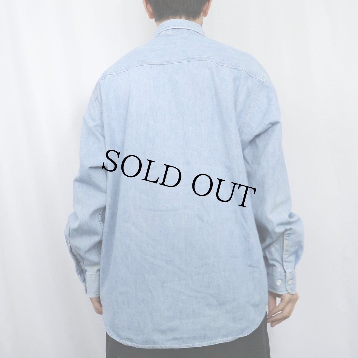 画像3: 90's GAP DENIM USA製 デニムボタンダウンシャツ L (3)