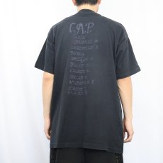 画像3: 90's USA製 "RESPOND...RESPECT...RESOLVE..." ピースマークプリントTシャツ BLACK XL (3)