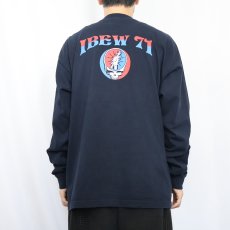 画像3: 90's GRATEFUL DEAD USA製 "IBEW 71" ロックバンドパロディプリントロンT BLACK XL (3)
