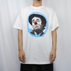 画像2: 90's Rick Embry "SAD CLOWN" ピエロプリントTシャツ L (2)