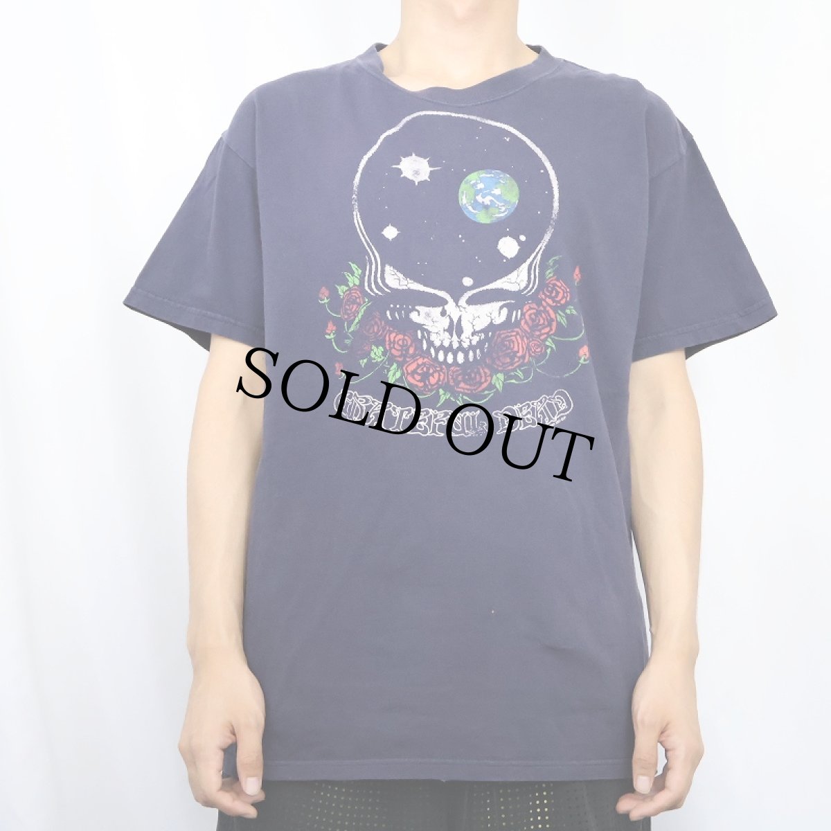 画像2: 2000's GRATEFUL DEAD ロックバンドプリントTシャツ NAVY L (2)