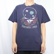 画像2: 2000's GRATEFUL DEAD ロックバンドプリントTシャツ NAVY L (2)