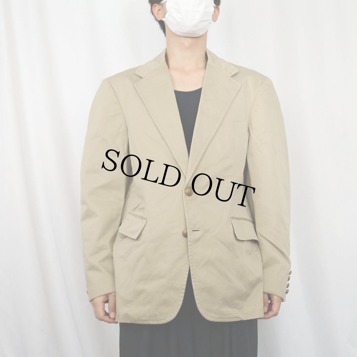 画像2: 90's POLO Ralph Lauren USA製 コットンテーラードジャケット (2)