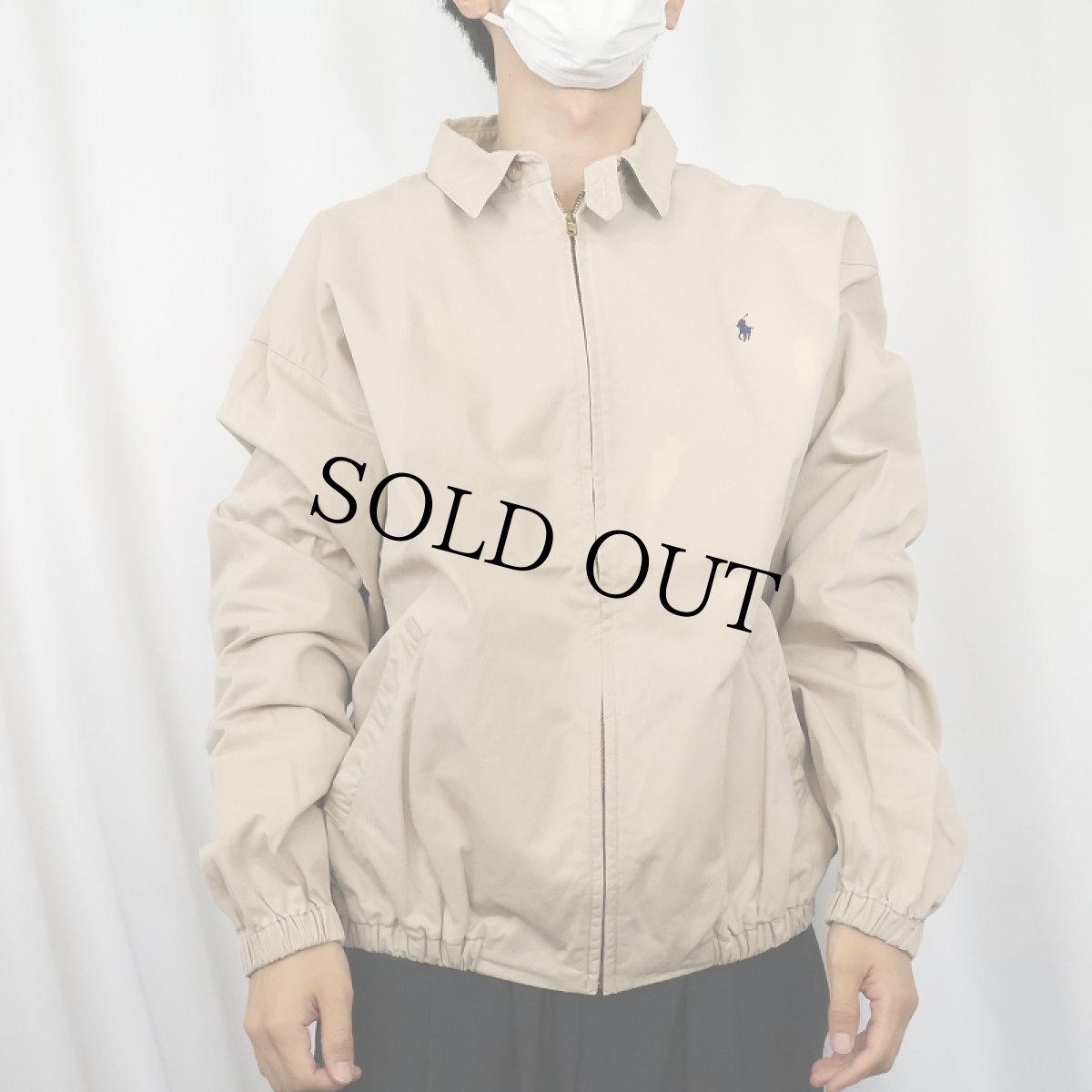 画像2: 90's POLO Ralph Lauren USA製 ロゴ刺繍 コットンスイングトップ XL (2)