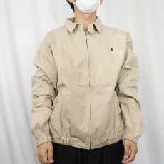 画像2: 90's POLO Ralph Lauren USA製 ロゴ刺繍 コットンスイングトップ XL (2)