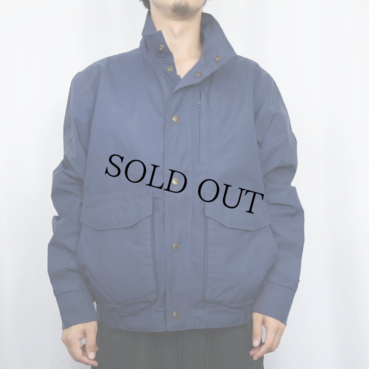 画像2: 80's Eddie Bauer ナイロンジャケット NAVY (2)