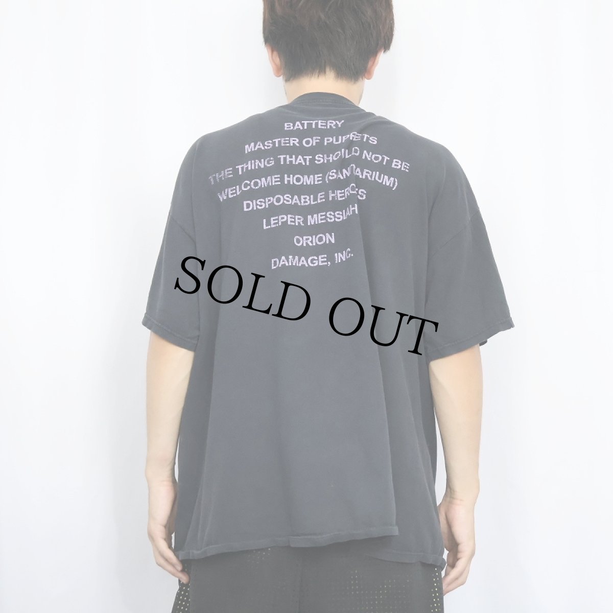 画像4: METALLICA "MASTER OF PUPPETS" ヘヴィメタルバンドプリントTシャツ BALCK (4)